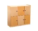 Jooyes School Bag Locker Storage Cabinet - 6 Doors