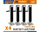 4x Trailer Caravan Canopy Jack Leg Stand Heavy Duty 3175KG 7000lbs Side Handle