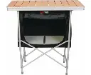 BlackWolf Folding Camp Cupboard Quick Fold For Hiking & Camping - Silver