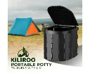 KILIROO Portable Foldable Potty With Lid (Black)