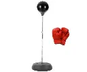 Free-Standing Boxing Set: PU Punching Ball & Boxing Gloves