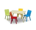 DELTA CHILDREN Kids Premium Table and Chairs Play Furniture Set Wooden Wood