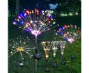 Colourful Fireworks 150 LED Fairy String Lights Starburst Solar Xmas Garden Night Lamp