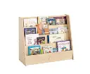 Jooyes Kids 4 Tier Wooden Display Bookcase - Single Side