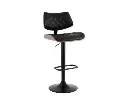 Artiss Bar Stools Kitchen Dining Chairs Gas Lift Stool Wooden Leather Black