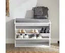 Hallway Shoe Bench Rack Cabinet Seat Cushion