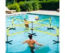 Everfit Water Volleyball Net Set Portable Swimming Pool Nets Game Four Square