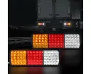 Giantz Pair 75 LED Tail Lights Stop Reverse Indicator 12V Ute Trailer Caravan Truck Boat