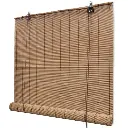 BROWN BAMBOO ROLLER BLINDS 100 X 160 CM