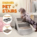 FURTASTIC 38CM FOLDABLE PET STAIRS RAMP - GREY