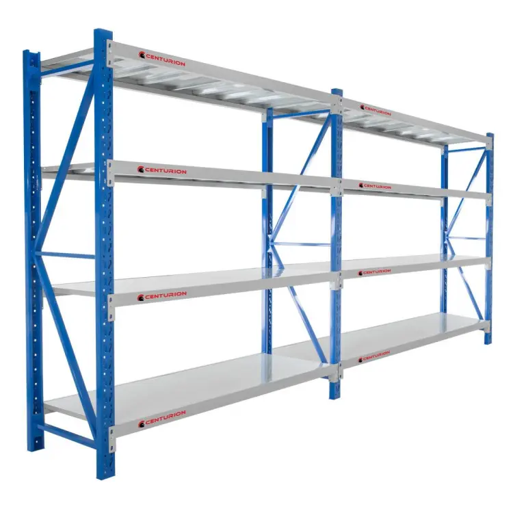 CENTURION STANDARD 2 BAY 1.5M WIDE LONG-SPAN GARAGE SHELVING 400KG