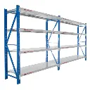 CENTURION STANDARD 2 BAY 1.5M WIDE LONG-SPAN GARAGE SHELVING 400KG