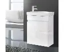 Cefito 400mm Bathroom Vanity Basin Cabinet Sink Storage Wall Hung Ceramic Basins Wall Mounted White