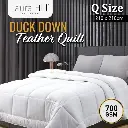 LAURA HILL 700GSM DUCK DOWN FEATHER QUILT DUVET DOONA - QUEEN