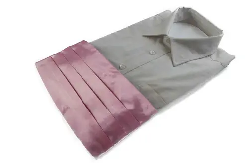 Mens Baby Pink Adjustable Cummerbund