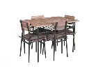 YES4HOMES 5 Piece Kitchen Dining Room Table and Chairs Furniture With Cushion Mat