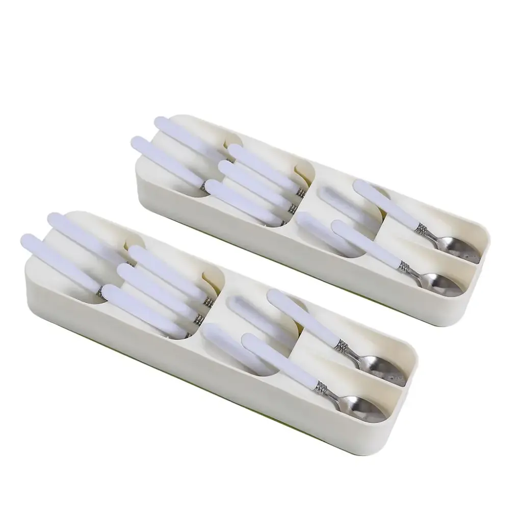 2x Cutlery Organiser Drying Tray Kitchen