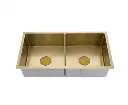 2023 Burnished Brass Gold stainless steel 304 double bowl kitchen sink