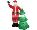 Festiss 2.5m Santa and Christmas Tree Christmas Inflatable with LED