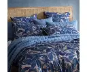 Logan & Mason Elio Blue 250TC 100% Cotton Sateen Quilt Cover Set Queen