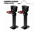 X-BULL Drop Down Legs 440MM- 560MM Trailer Steel Legs Caravan Corner 1200LBS Black [2pcs]