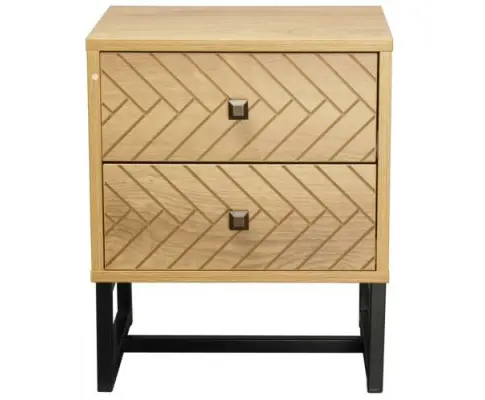 Malaga 2 Drawer Bedside Table