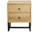 Malaga 2 Drawer Bedside Table