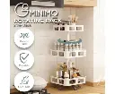 GOMINIMO 3 Tier Rotating Spice Rack Square Shape (White)