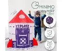 GOMINIMO Kids spaceship Tent (Purple and Red)