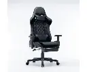 Gaming Chair Ergonomic Racing chair 165° Reclining Gaming Seat 3D Armrest Footrest Black