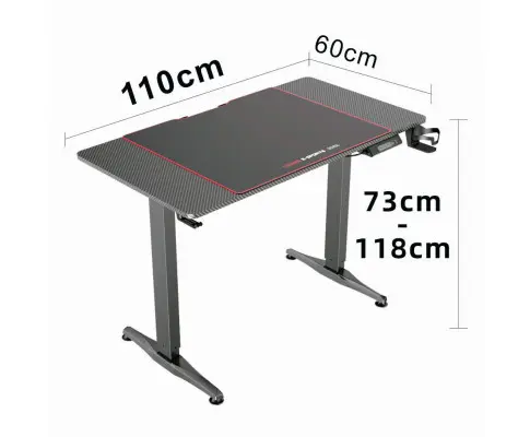 Gaming Standing Desk Home Office Lift Electric Height Adjustable Sit To Stand Motorized Standing Desk 1460