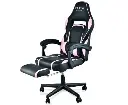 OVERDRIVE Gaming Chair Pink Racing Computer Office Ergonomic Reclining Footrest