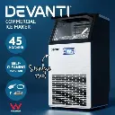 Devanti Commercial Ice Maker Machine 45kg Ice Cube Tray Bar Stainless Steel