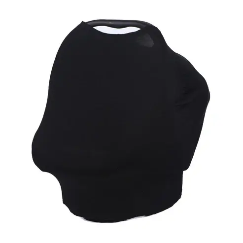 Breastfeeding Cover Cotton Nursing Maternity - Plain Black