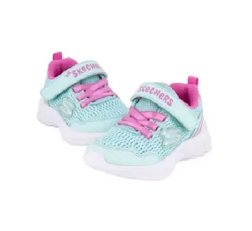 Infants Girls Skechers Dreamy Dancer - Sweet Energy Aqua/Pink Toddler Shoes US 5