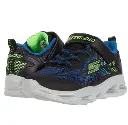 Kids Skechers Vortex Flash - Black/Blue/Lime Infant Boys Sneakers US 6