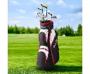 Everfit Golf Clubs Set Men Right Handed Golf Wedges Alloy Driver Golf Stand Bag