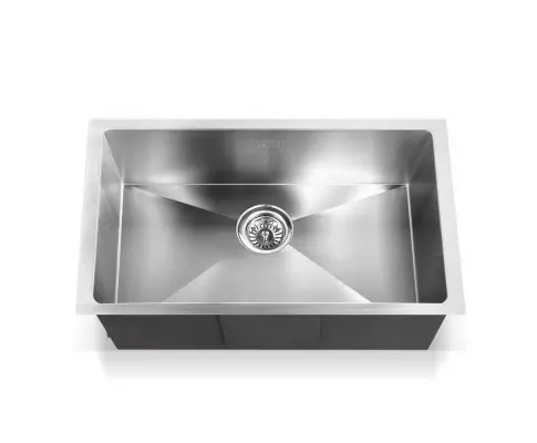 Cefito Kitchen Sink 70X45CM Stainless Steel Basin Single Bowl Laundry Silver