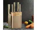 5-Star Chef 6PCS Kitchen Knife Set Stainless Steel Nonstick Block Chef Sharp