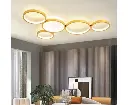 LED Golden Ceiling Light with Remote Control, 54W