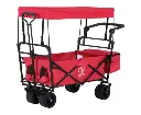 Gardeon Garden Cart with Removable Canopy Red