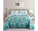 Crafted Quilted Bedspread and Pillowcases Set: A Testament to Elegance - Queen size