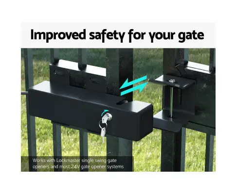 Lockmaster Automatic Electric Gate Lock for DC 24V Swing Gate Opener Gate Lock