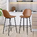 Levede 2x Bar Stool Barstools Counter Brown