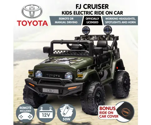 Kahuna Authorised Toyota FJ Cruiser Kids Electric Ride On Car - Green