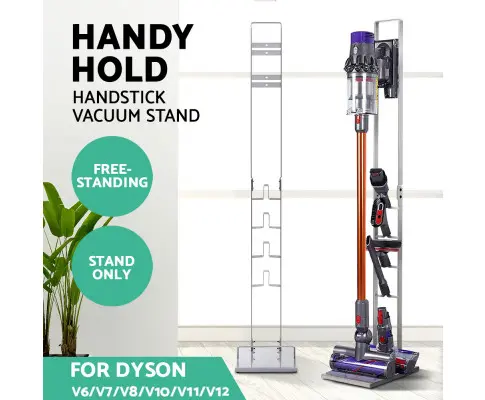 Artiss Freestanding Dyson Vacuum Cleaner Stand for V6 7 8 10 11 Silver