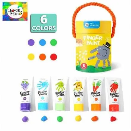 Jar Melo Finger Paint 6 Colours Craft Kit