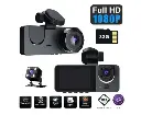 3 Channel Car DVR HD 1080P Vehicle Dash Cam Three Way Camera DVRs Recorder with 32 GB Card