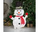 LED Pop Up Snowman with Stand 85cm