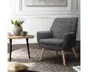 Artiss Fabric Dining Armchair - Grey